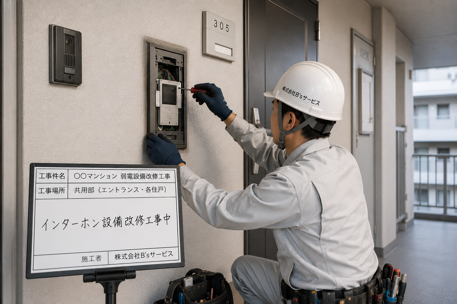 弱電設備の改修工事